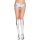 Letizia wetlook stockings - Silver