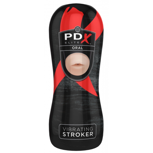 Vibrating Stroker Oral Light skin tone