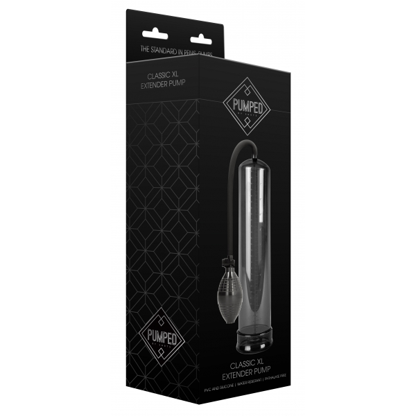 Pompa per pene Classic XL 30 x 6,5 cm nero