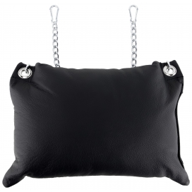 Leather cushion 23 x 32cm + Chains Black