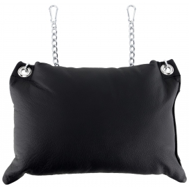 Mr Sling Leather cushion 23 x 32cm + Chains Black