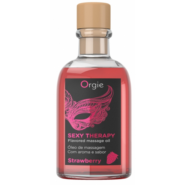 Sexy Therapy Strawberry Kissing Massage Oil 100ml