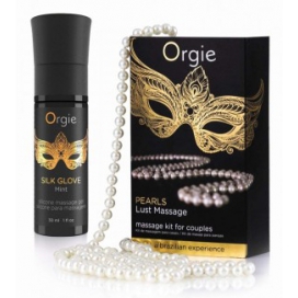 Orgie Gel de massagem + colar de pérolas Lust Massagem 30ml