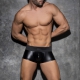 Boxer FRONT & BACK ZIP RUB Black