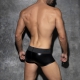 Boxer Front Zip Rub Black