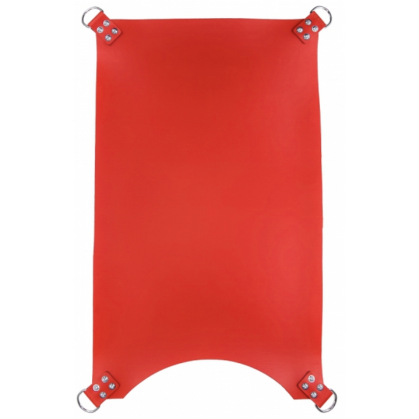 Sling en cuir rouge 4 points 