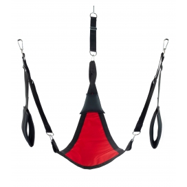 Driehoekige stoffen Sling - Complete set Rood