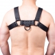 Snap Leather Harness Black