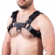 Leather Harness Buckle Black