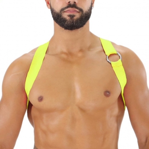 TOF Paris PARTY BOY elastic harness Neon yellow