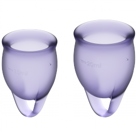 Satisfyer Menstrual cups FEEL CONFIDENT x2 Lilac