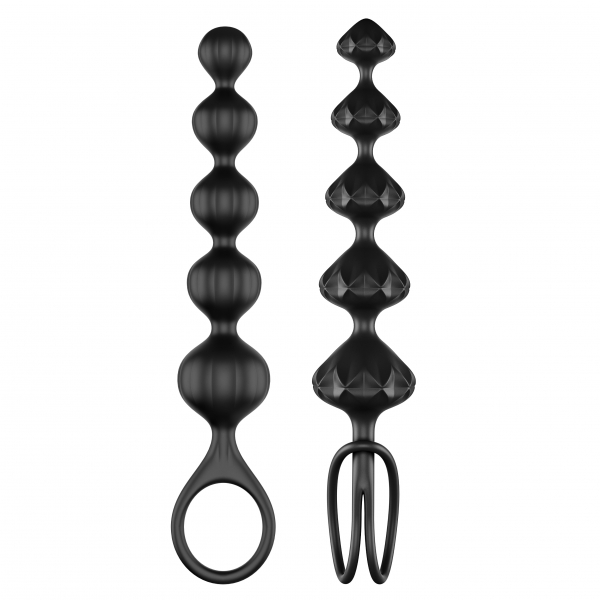 Juego de 2 cuentas Satisfyer - Negro