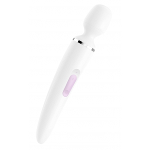 Satisfyer Masseur Wand-er Women Blanc - Tête 78mm