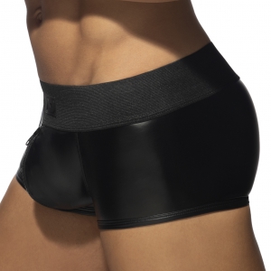 AD Fetish Sexy Boxer ALLOVER ZIP RUB Black