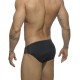 Sides Zipper Black swim brief