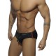 Sides Zipper Black swim brief