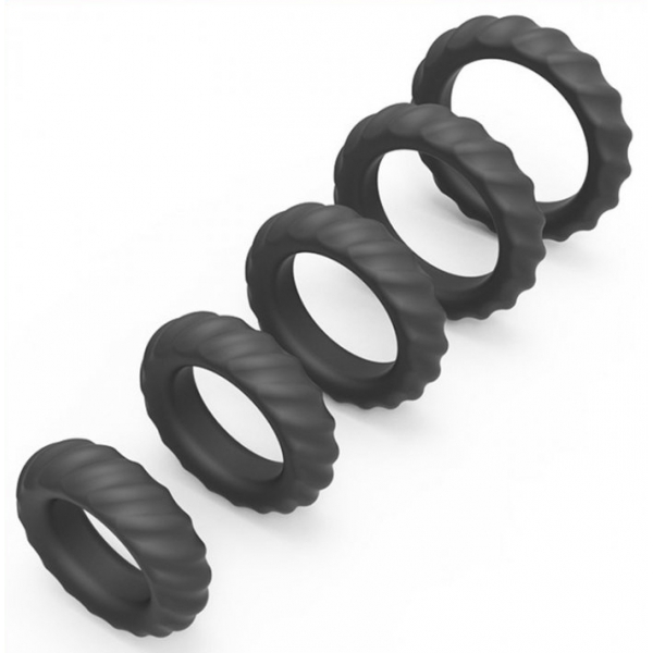 Enhance Rings Silicone Cockrings 5er-Pack