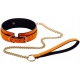 Collar naranja luminoso fosforescente