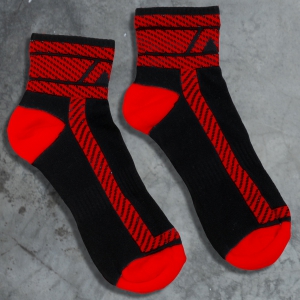 AD Fetish Short socks FETISH ANKLE Red