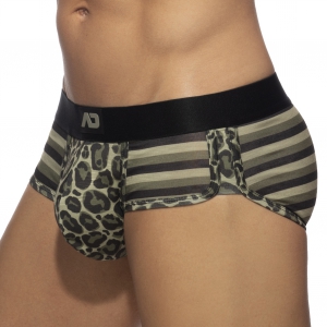 Addicted LEO STRIPE Khaki Briefs