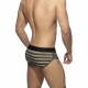 LEO STRIPE Khaki Briefs