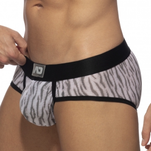 Addicted Slip TIGER PRINT Grey