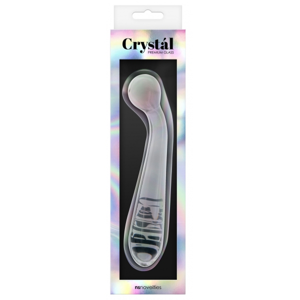 Consolador de vidrio G-Spot Wand 16 x 3.5cm Clear