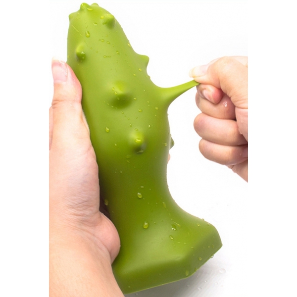 Tampão de silicone Monster Spike XL 16 x 6,5cm Verde