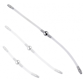 Flexi Duo Flexibler Doppel-Urethra-Stab 34cm - Durchmesser 8mm