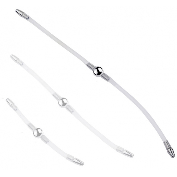 Flexi Duo Flexibler Doppel-Urethra-Stab 34cm - Durchmesser 8mm