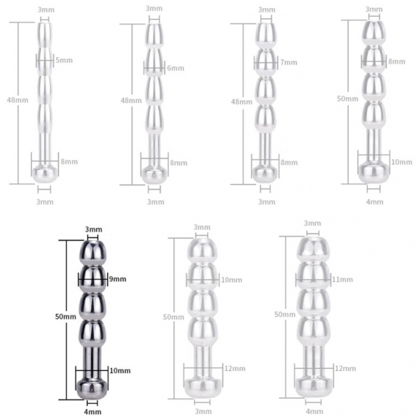 Cock Top XXL plug uretra forato 4,5 cm - Diametro 9 mm