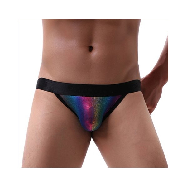 Fantastic Rainbow Printed Assless Panty For Men
