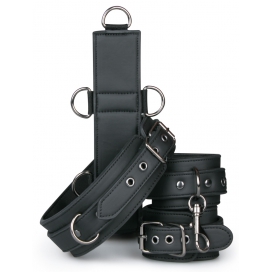 EasyToys Fetish Collection Restraint Collar and Handcuffs Set Simili