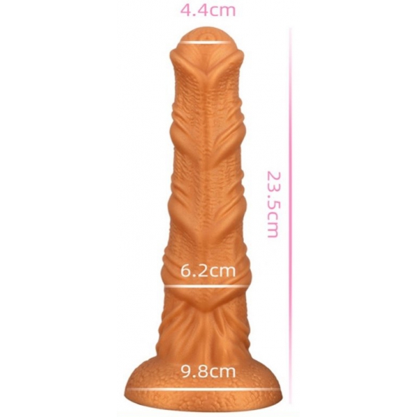 Dildo de silicone RibHorse 21 x 5,5cm