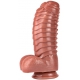 Dildo Monster Carapace 22 x 10cm Castanho