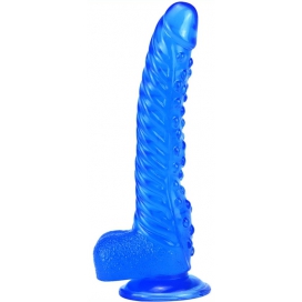 Monster Ribby Dildo 22 x 5cm Blau