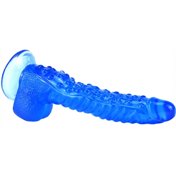 Dildo Monster Ribby 22 x 5cm Blu