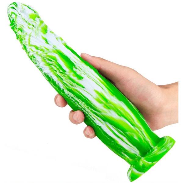 Dildo KOAL 25 x 6cm Green-White