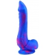 Dildo de Silicone Inkipus 18 x 5,5cm Azul-Rosa