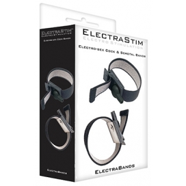 Cockring en Ballstretcher Bands Electrostim Electrosex 70mm