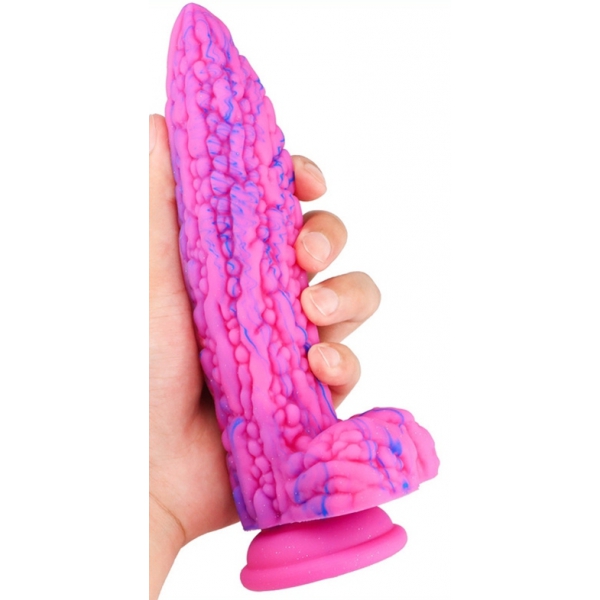 Kukur Dildo 16 x 4cm Rosa-Blau