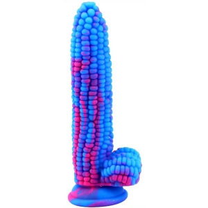 F*CK MY COLOR Dildo Maïs 16 x 4cm Blauw-Roze