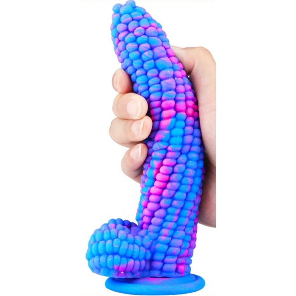 Dildo Mais 16 x 4cm Blau-Rosa