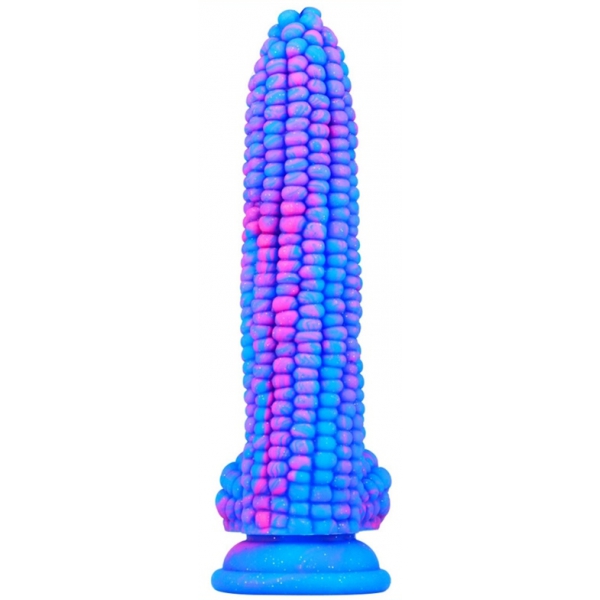 Consolador Corn 16 x 4cm Azul-Rosa