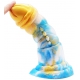 Dildo Nox 18 x 6cm Gold-Blau