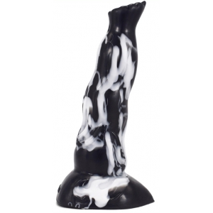 F*CK MY COLOR Lupkal 19 x 5.5cm Dildo Schwarz-Weiß