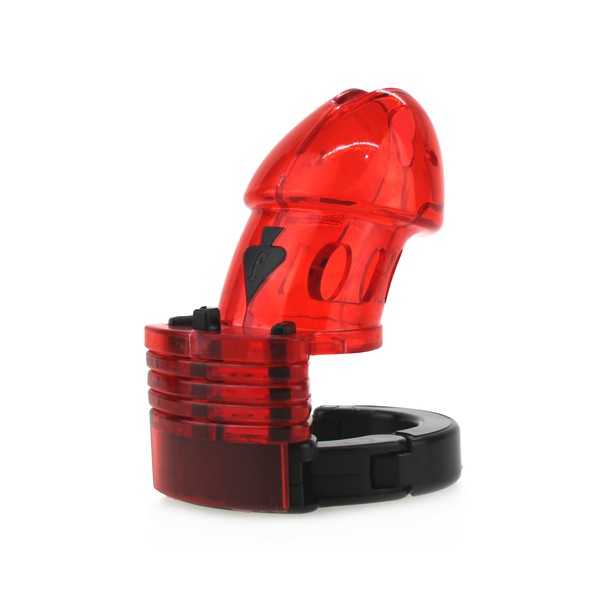 Adjustable chastity cage 10 x 3.5cm Red