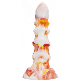 Dildo Veldix 18 x 5,5cm Laranja Branca