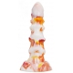 Dildo Veldix 18 x 5,5cm Laranja Branca