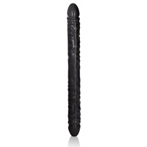 Calexotics Doppeldildo Black Veined 45 x 4cm Schwarz